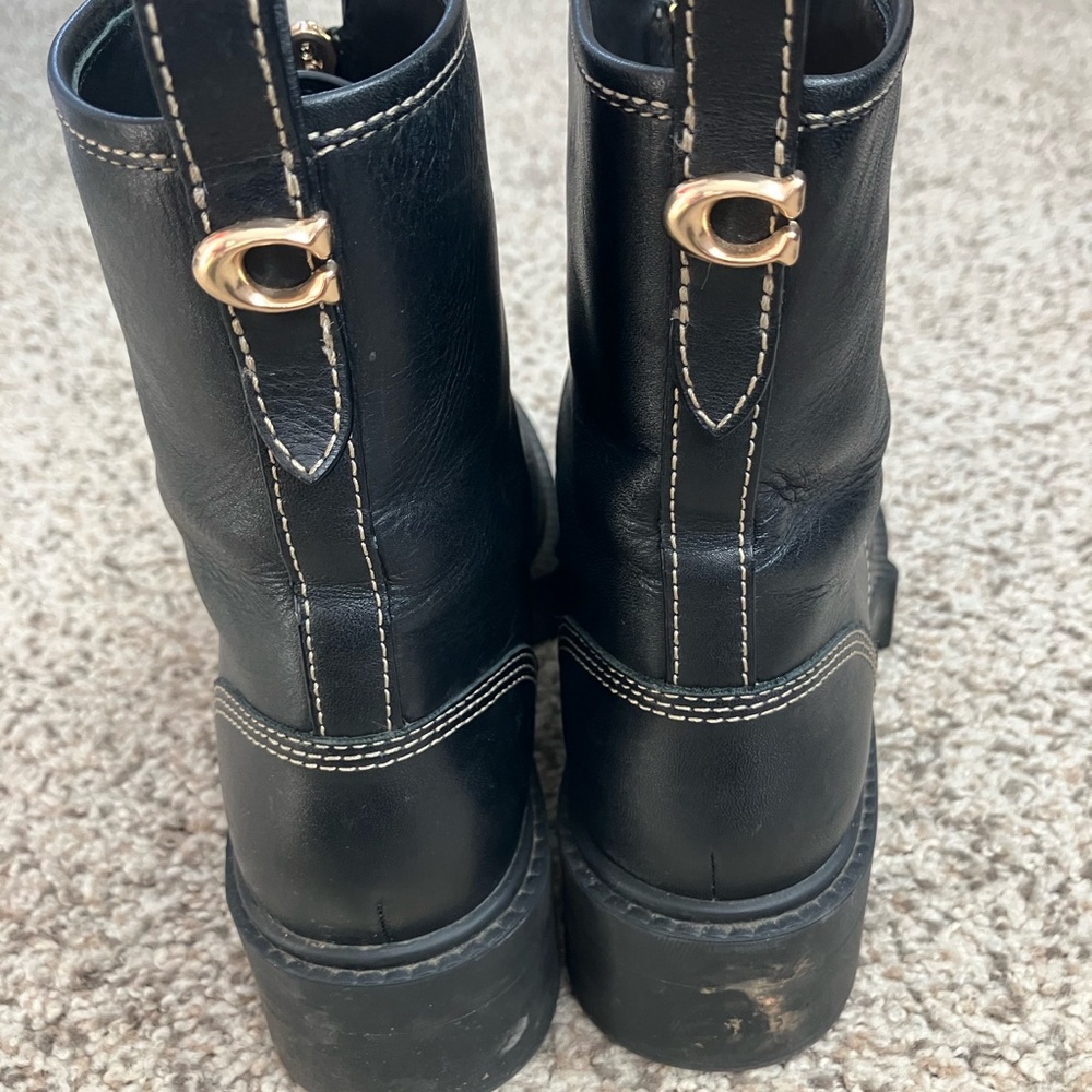 Coach Liza Lug Sole Boots - Picture 4 of 6